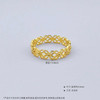 【限时克减150元元】足金999.9 古法镂空实心固口四瓣花环女戒(AIGFJZ00085)（预售产品下单后不退款不退货不换货不补差价（预售产品下单后不退款不退货不换货不补差价 商品缩略图3
