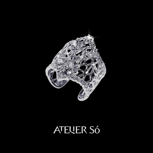 ATELIERSÓ 24SS KARAT 系列-蕾丝克拉双尖戒指 商品图0