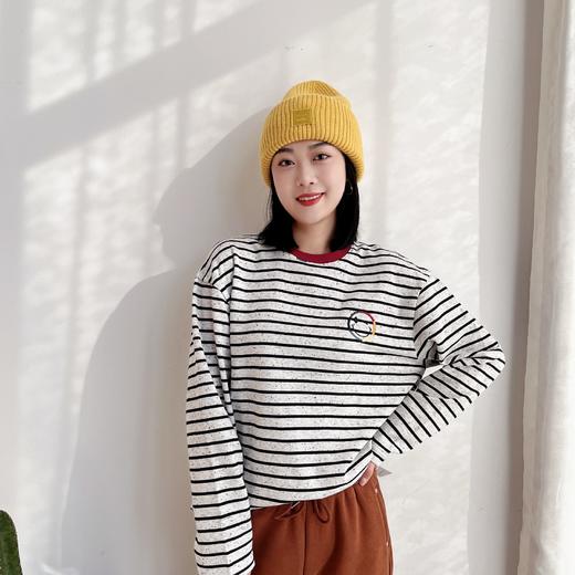 笑脸条纹T恤 商品图2