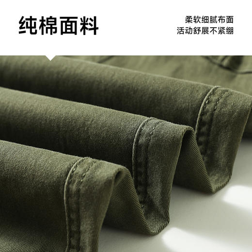 【纯棉】【新款DYG】大依优型大码束脚工装裤休闲裤松紧腰弹力加肥加大宽松大码男士长裤 商品图3