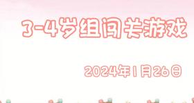2024.1.26 3-4岁组亲子闯关游戏