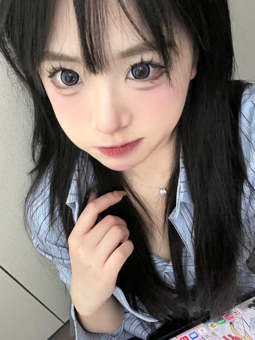 【大直径】ButterGU-藏匿星星/紫色狗狗眼-14.5mm【年抛0-1000度 含525/575】 商品图5