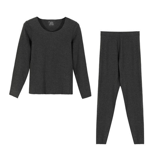 【断码特价】柜上699 曼妮fen无痕随心裁内穿柔暖套装 棉感加绒发热保暖打底内衣女士秋衣秋裤 商品图5