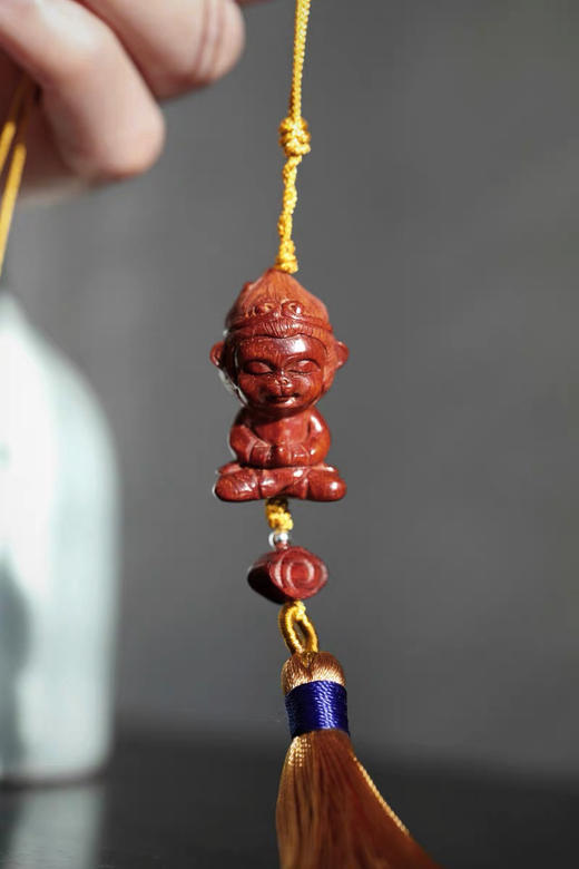 小叶紫檀【悟空】挂链吊坠 商品图2