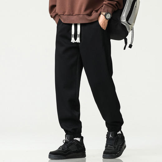 【新款DYG】大依优型大码男装束脚休闲裤运动裤宽松弹力加肥加大长裤胖子卫裤 商品图1