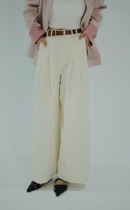 【门店同款】ENJOY春季简约腰带阔腿裤 155844161 商品图0