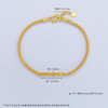 【限时克减150元】足金999.9  调节一字形圆管手链(AF050SL00085)（预售产品下单后不退款不退货不换货不补差价） 商品缩略图3