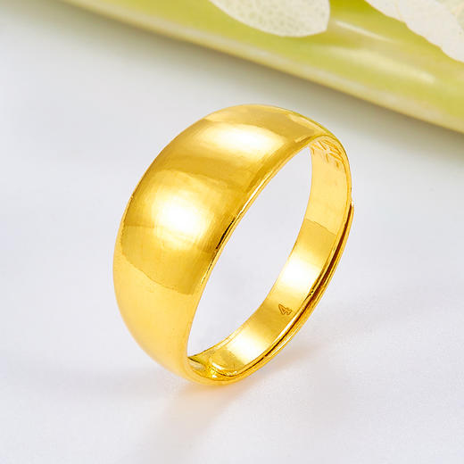 【限时克减150元】足金999.99 五9黄金实心光面活口光圈戒光圈蛇肚戒(ACJZ00078)（预售产品下单后不退款不退货不换货不补差价（预售产品下单后不退款不退货不换货不补差价 商品图0