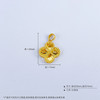 【限时7.5折】【定价黄金】足金999 (足金999字印)5G黄金镂空影底四叶草吊坠(5GDZ00261)（预售产品下单后不退款不退货不换货不补差价） 商品缩略图4