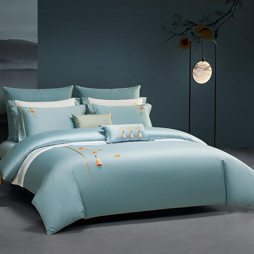 梦洁 素色四件套 柿柿 商品图1