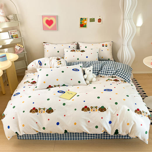 【YW】无忧购日系小清新100%全棉四季通用床品四件套YZ161019186（截单后7天发货) 商品图2