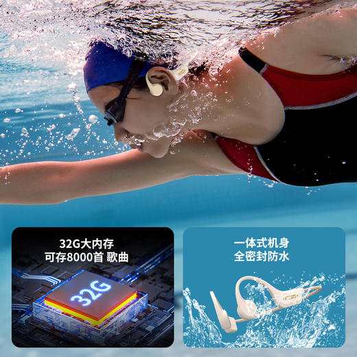 小幽X16骨传导运动蓝牙无线耳机游泳跑步挂脖不入耳长续航 商品图2