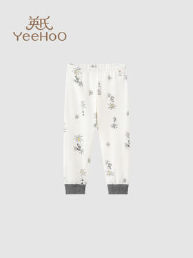 英氏熊猫氧感系列内衣家居裤男女宝保暖裤2024春新款YLCAJ0Q001A