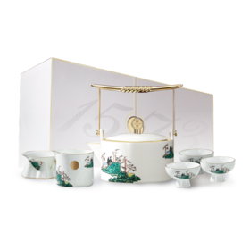 [形象店积分抽奖礼品]国窖1573·艺术家茶具礼盒