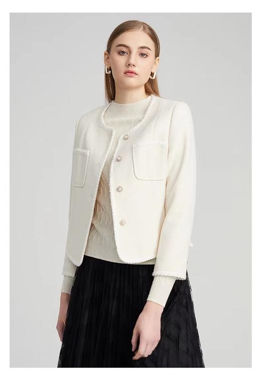 A7128       法式高级感气质修身显瘦百搭小香风外套 商品图1