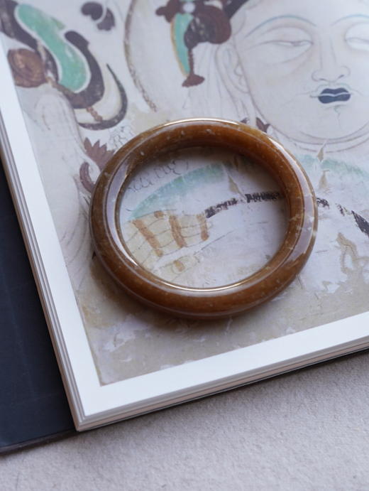 雪花甜·和田糖料福镯 手镯【 嘉石227】 商品图0