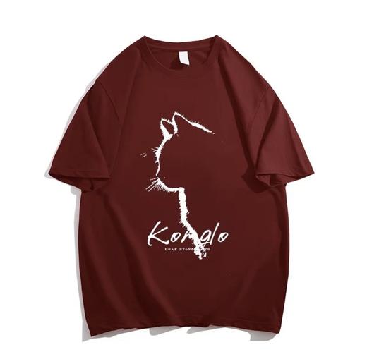 2025春夏款【潮流印花 棉质短袖宽松T恤女衣服】胖mm遮肚 女装上衣 商品图3