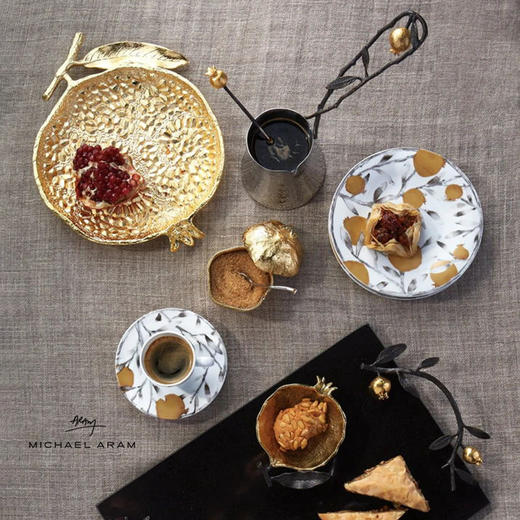 Michael Aram 石榴6格点心盘 手工定制餐桌宴席摆盘水果盘调料盘 商品图1