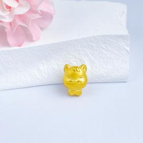 【限时7.5折】【定价黄金】足金 3D硬金马年生肖马手串(V3DSC00289)预售产品下单后不退款不退货不换货不补差价