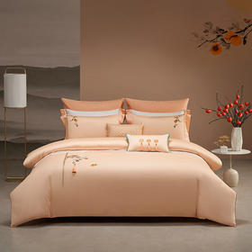 梦洁 素色四件套 柿柿