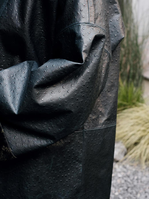  盛唐牡丹 |重缎真丝宋锦双面穿皮衣 商品图11