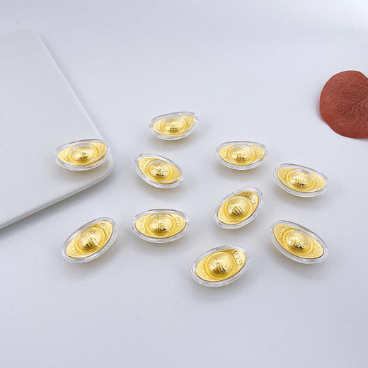 【限时克减150元】足金999 #婚庆 黄金万两金元宝十枚装摆件礼盒婚庆礼盒陪嫁嫁妆订婚聘礼摆件礼盒(ATBJ00029)（预售产品下单后不退款不退货不换货不补差价） 商品图3