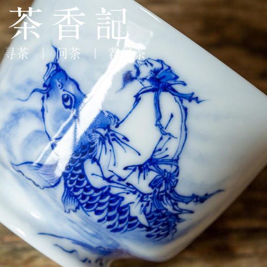 茶香记 画堂春 琴高乘鲤两才盖碗  古典挺拔  自由飘逸 图案经典 商品图2