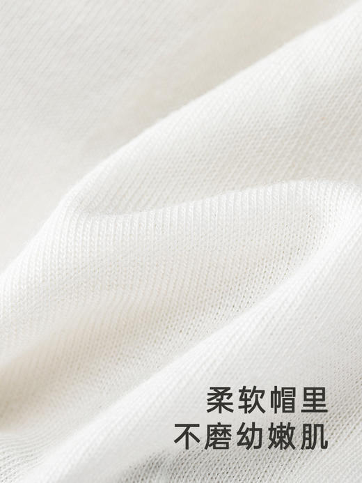 英氏熊猫氧感系列婴幼儿胎帽宝宝可爱圆帽2024春新款YLSJJ0Q003A 商品图4