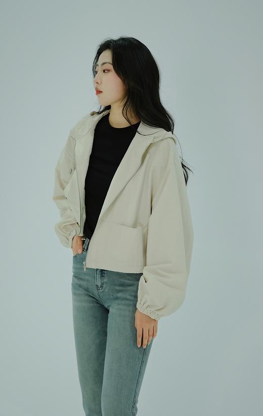 【门店同款】ENJOY春季抽绳连帽短款外套 156098198 商品图2