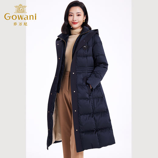 乔万尼羽绒服新品收腰加厚保暖中长款EF4T171 商品图2