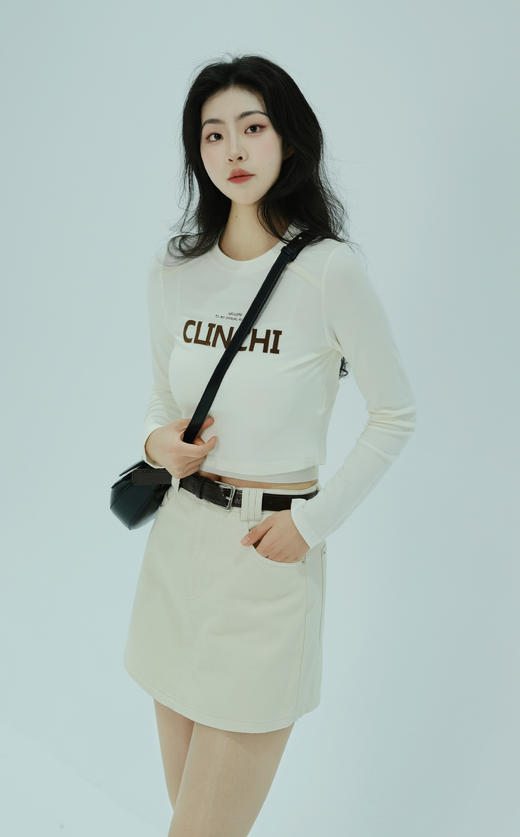 【门店同款】ENJOY春季辣妹字母长袖T 155995145 商品图1