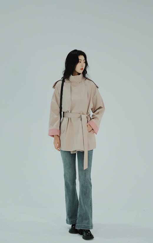 【门店同款】ENJOY春季韩系撞色短风衣 155619772 商品图10