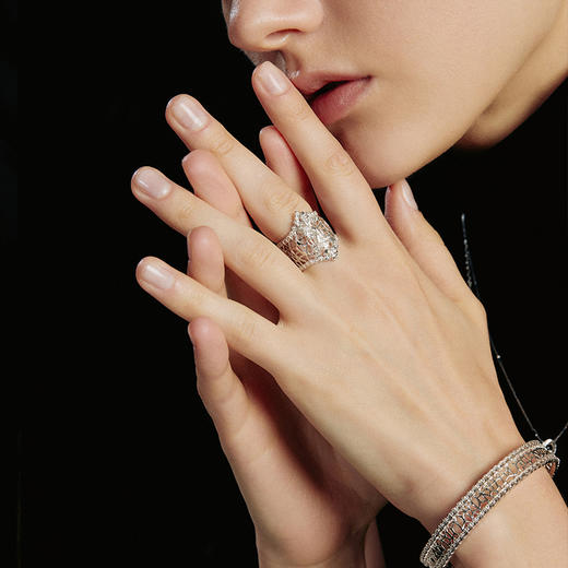 ATELIERSÓ 24SS KARAT 系列-蕾丝克拉双尖戒指 商品图2