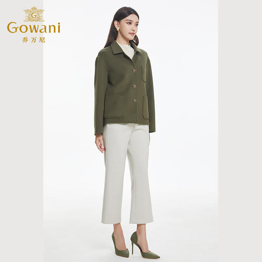 乔万尼绵羊毛羊绒毛呢外套短款外套大衣EF4B220 商品图2