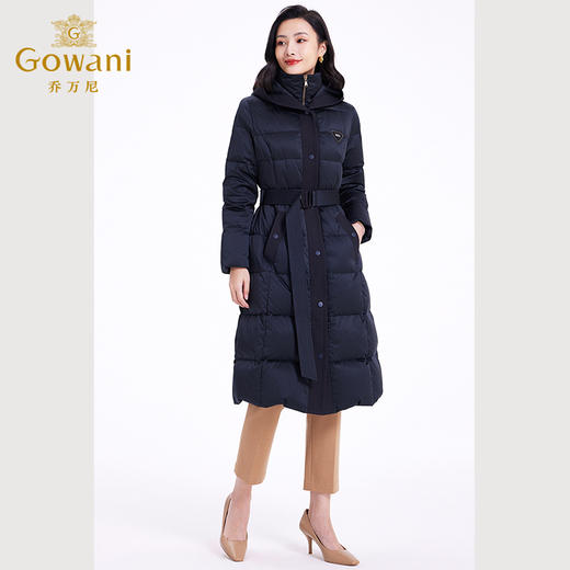 乔万尼羽绒服新品收腰加厚保暖中长款EF4T171 商品图3