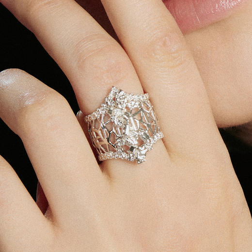 ATELIERSÓ 24SS KARAT 系列-蕾丝克拉双尖戒指 商品图1