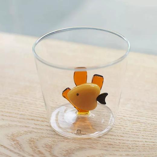 Ichendorf 玻璃水杯 珊瑚⻥350ml  意大利创意手工立体动物透明玻璃水杯 商品图5