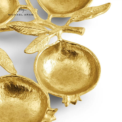 Michael Aram 石榴6格点心盘 手工定制餐桌宴席摆盘水果盘调料盘 商品图2