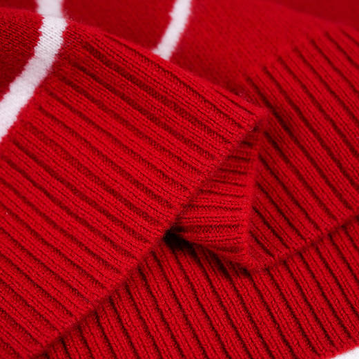 【达人】东黎 • 山羊绒新年生肖龙纹款女士秋冬针织红色羊绒衫时尚百搭 3837 商品图7