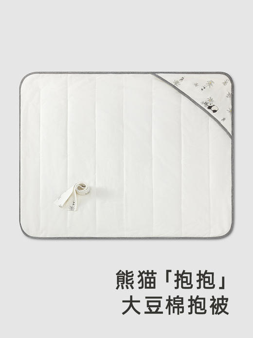 英氏熊猫抱被新生儿抗菌抱被防脱手2024四季新款包被YEBAJ0Q009A 商品图1