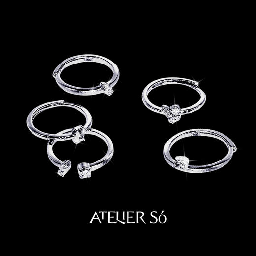 ATELIERSÓ 24SS KARAT 系列-克拉戒指套组(5个) 商品图0