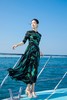 石绿色半袖连衣裙《千里江山图》系列HJ1S48 商品缩略图7