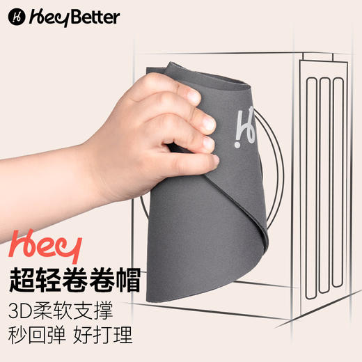 工作日48小时发货周末订单周一发货【HeyBetter】超轻卷卷防晒帽 商品图3