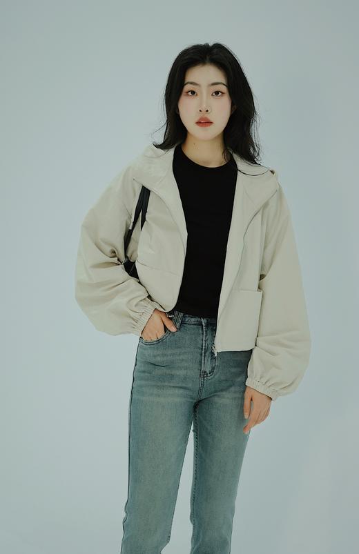 【门店同款】ENJOY春季抽绳连帽短款外套 156098198 商品图0