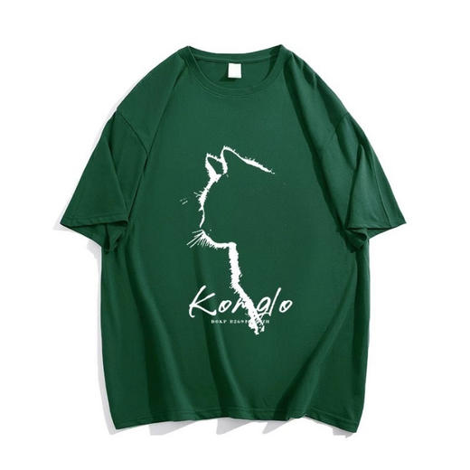 2025春夏款【潮流印花 棉质短袖宽松T恤女衣服】胖mm遮肚 女装上衣 商品图5