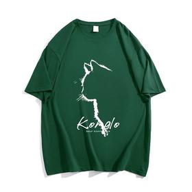 2025春夏款【潮流印花 棉质短袖宽松T恤女衣服】胖mm遮肚 女装上衣