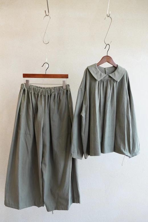 Atelier dantan亚麻阔腿裤 商品图3