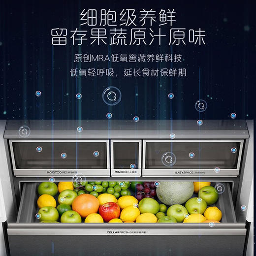 [零嵌]卡萨帝609L嵌入式大容积十字四门风冷无霜一级能效家用冰箱 商品图3