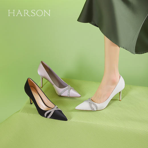 【女鞋好货节】BF楼HARSON哈森24年新品优雅高跟鞋 商品图1