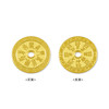 【限时克减150元】【10克】足金999.9 【10克】实心十二时辰乾坤八卦平安扣金条（配亚克力盒，塑封包装）(JT00022)（预售产品下单后不退款不退货不换货不补差价） 商品缩略图0
